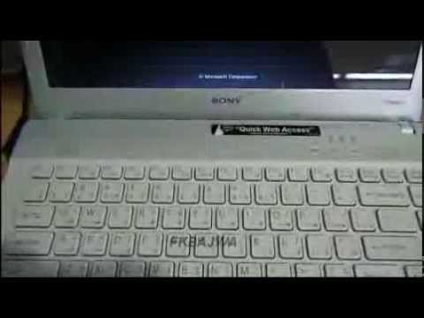 How to format sony vaio laptop vista